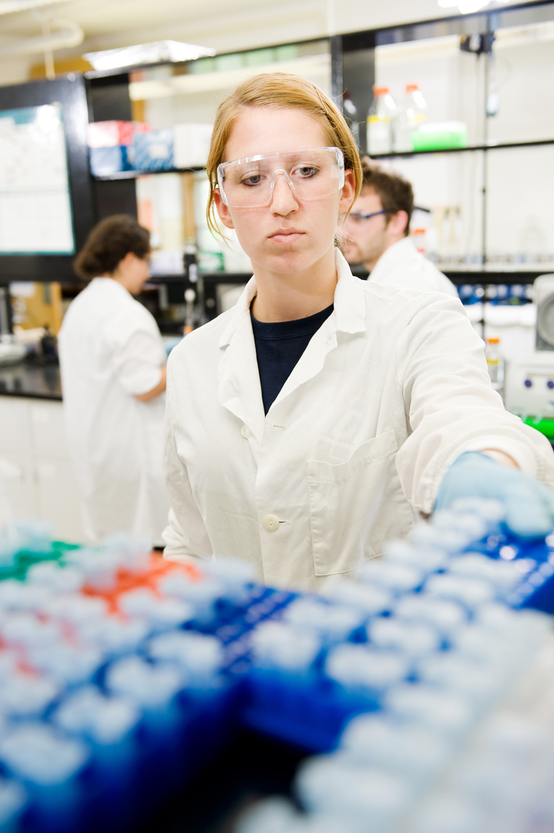 Student in Chemistry Lab 