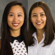 Side by side head shots of Anita Wo and Claudia Berdugo-Diaz